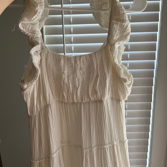Free the roses Nordstrom maxi sweetheart dress with raw edge details NWOT - Picture 6 of 8